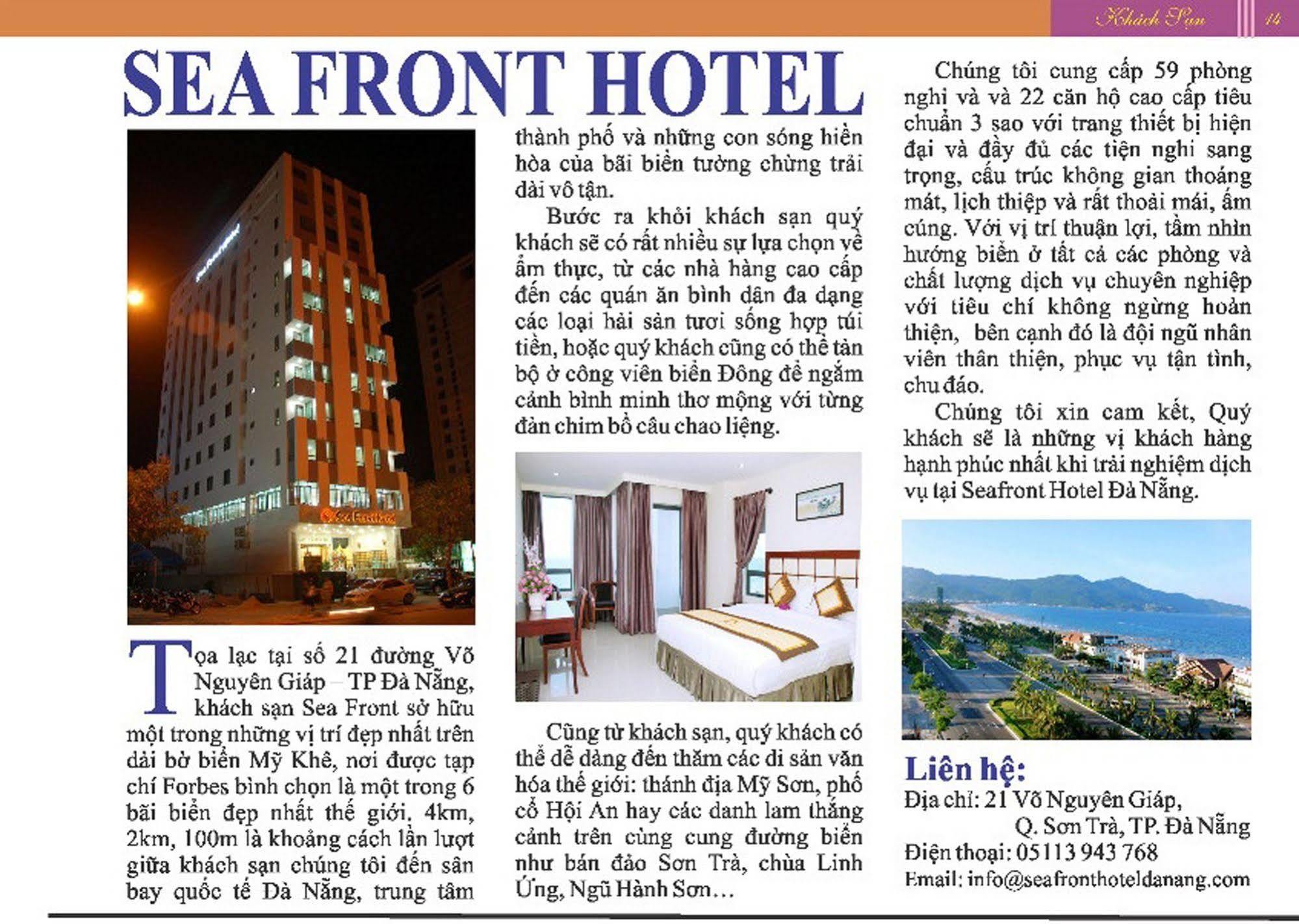 Sea Front Hotel Da Nang Eksteriør billede